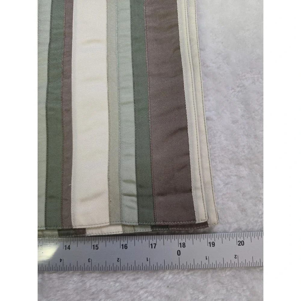 Set Of 4‎ Vintage Pier One Striped Placemats